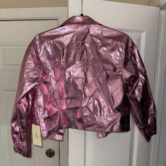 Barbie pink shiny jacket size small - Picture 2 of 10
